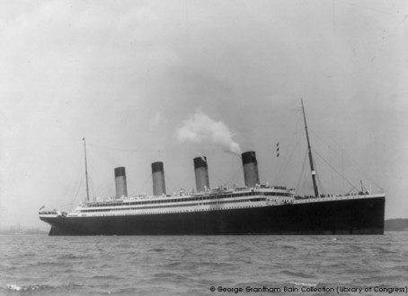 Olympic, sister ship du Titanic, venu à Cherbourg