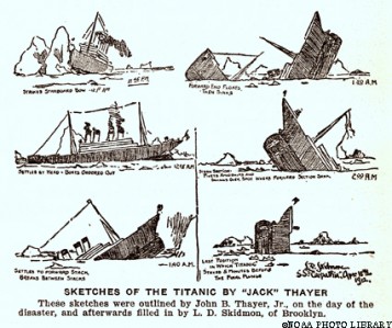 Illustration du naufrage du Titanic